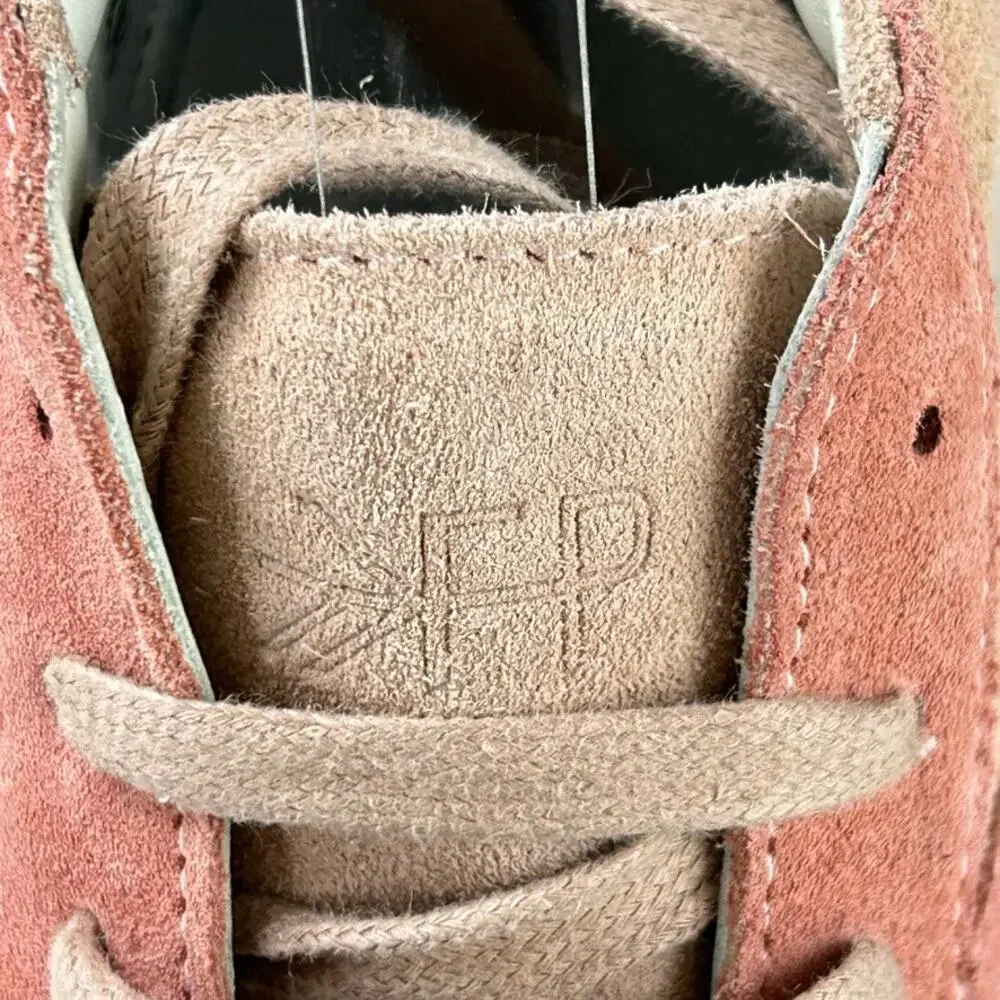 Freshly Picked Blush Pink Suede High Top Tennis Shoes Sneakers Sz 6.5 MSRP $225